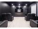 Private home theater with reclining seats, large screen, and dimmable lights for movie nights at 8000 Clock Tower Ct Ct, Las Vegas, NV 89117