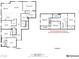 Two-story floor plan featuring a kitchen, dining room, living room, primary bedroom, bedrooms, bathrooms and an office at 8811 Pauley Hills St, Las Vegas, NV 89131