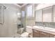 Well-appointed bathroom features walk-in shower, modern vanity, and fixtures at 10290 Profeta Ct, Las Vegas, NV 89135