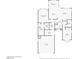 Detailed floor plan showcasing layout with primary bedroom, kitchen, living room and garage at 10290 Profeta Ct, Las Vegas, NV 89135