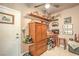 Functional home office features custom-built cabinet at 10290 Profeta Ct, Las Vegas, NV 89135