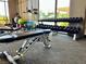 Weight training equipment in a bright community fitness center with various dumbbells at 10921 Grand Haven Ave, Las Vegas, NV 89134