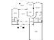 Floor plan showing the layout of the home, including bedrooms, bathrooms, living spaces, and garage at 10921 Grand Haven Ave, Las Vegas, NV 89134