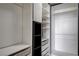 Organized walk-in closet with built in shelving and ample storage space at 1660 Cloister Ave, Henderson, NV 89014