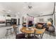 Living room has an eat-in kitchen, and a comfortable seating area with cozy decor at 2037 Summer Blossom Ct # 101, Las Vegas, NV 89134