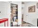 Bedroom with full closet and decorative shelving at 235 Desert Arroyo Ct, Henderson, NV 89012