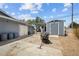 Outdoor shed area with ample space for storage and hobbies at 2447 Tournament St, Las Vegas, NV 89142