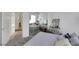 Bedroom with mirrored closet, bed, carpet, and decorative accents at 2969 Sumter Valley Cir, Henderson, NV 89052