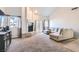 Bright living room with fireplace, large sectional sofa, and lots of natural light at 3609 Laguna Del Sol Dr, Las Vegas, NV 89121