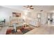 Bright living room with tile floors and comfortable seating at 4097 Nook Way # A, Las Vegas, NV 89103