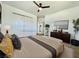 Comfortable main bedroom featuring a closet and stylish staging at 4324 El Conlon Ave, Las Vegas, NV 89102
