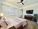 Comfortable main bedroom featuring a closet and stylish staging at 4324 El Conlon Ave, Las Vegas, NV 89102