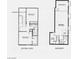 Floor plan featuring the second level and basement layouts, showing bedroom and bonus room dimensions at 5 Clear Crossing Trl, Henderson, NV 89052