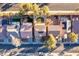 Aerial view of home and neighboring houses showing solar panels at 5031 Naff Ridge Dr, Las Vegas, NV 89131