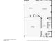 Detailed floor plan of first floor showcasing kitchen, living room, garage, foyer, and powder room with dimensions at 5340 Kennedy Hill Ave, Las Vegas, NV 89139