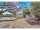 Spacious backyard featuring a refreshing pool and mature trees, perfect for outdoor enjoyment and relaxation at 6150 W Brooks Ave, Las Vegas, NV 89108