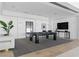 Bright game room featuring a pool table, ample seating, and stylish decor at 667 Palisade Rim Dr, Henderson, NV 89012