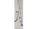 Close-up of a shower head with a grab bar on the shower wall at 7342 Tanglewood Park St, Las Vegas, NV 89166