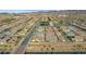 Wide aerial shot of a planned residential community, showcasing tile roofs and landscaped streets at 746 Purple Knoll Walk, Henderson, NV 89011