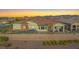 An aerial shot showing the home's backyard landscaping and hardscape at 746 Purple Knoll Walk, Henderson, NV 89011
