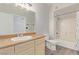 Bathroom featuring a vanity, toilet, and a shower and tub combination at 8250 N Grand Canyon Dr # 1084, Las Vegas, NV 89166