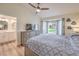 Comfortable bedroom with large window overlooking the backyard at 8513 Glenmount Dr, Las Vegas, NV 89134