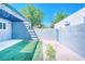 Private backyard featuring artificial turf, a block wall, and potential for landscaping at 1326 N Jones Blvd, Las Vegas, NV 89108