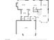 Detailed first floor plan showing the layout of the living room, kitchen, bedroom, and garage at 1508 Sun Copper Dr, Las Vegas, NV 89117