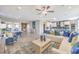 Open-concept living room with bright accents, modern decor, and lots of space at 1921 Lewis Bay Ave # Lot 21, North Las Vegas, NV 89084