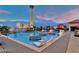 A large community pool offers views of the city skyline and plenty of space for relaxation at 200 W Sahara Ave # 2211, Las Vegas, NV 89102