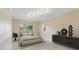 Cozy bedroom with large window, light walls, and modern dark dresser at 2445 Antler Point Dr, Henderson, NV 89074