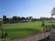 Scenic view of a lush green golf course with mature trees, seen from a residential property at 2445 Antler Point Dr, Henderson, NV 89074