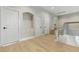 Hallway featuring multiple doorways and a stairway at 2445 Antler Point Dr, Henderson, NV 89074
