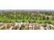 Aerial view of cozy neighborhood homes with golf course and city views on a clear day at 3177 Bel Air Dr, Las Vegas, NV 89109