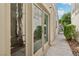 Exterior of home with a path and double doors leading to interior at 3177 Bel Air Dr, Las Vegas, NV 89109
