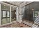 Cozy stone patio with sliding glass door leading to an indoor living space with natural light at 3177 Bel Air Dr, Las Vegas, NV 89109