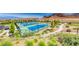 Community tennis courts with beautiful desert mountain views in the background at 35 Via Rizzuto, Henderson, NV 89011