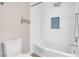 This bathroom features a soaking tub with tile surround and a shower head at 42 Megan Dr, Henderson, NV 89074
