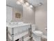 Quaint powder room with a unique sink and white fixtures, providing a clean and functional space at 42 Megan Dr, Henderson, NV 89074