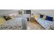 Bright attic bedroom features two cozy beds and light parquet floors at 4578 Yellow Pine Ave, Mount Charleston, NV 89124