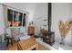 Comfortable living room featuring a wood stove with beautiful decor and natural light at 4578 Yellow Pine Ave, Mount Charleston, NV 89124