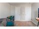 Bedroom featuring two closets, carpet, and a beanbag chair at 4817 Friar Ln, Las Vegas, NV 89130