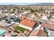 Scenic aerial shot of a home showcasing its well-maintained backyard and landscaping in a peaceful residential area at 5231 E Chasemoor St, Pahrump, NV 89061