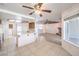 Open kitchen flows to the living area at 5231 E Chasemoor St, Pahrump, NV 89061