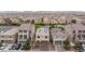 An aerial view of homes with solar panels installed on their roofs in a neatly organized neighborhood at 5409 Holding Ave, Las Vegas, NV 89139