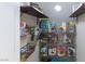 Organized pantry with wire shelving and ample storage space for food items and household supplies at 5409 Holding Ave, Las Vegas, NV 89139