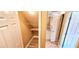 Walk-in closet featuring shelving and hardwood floors at 6348 Blue Twilight Ct, Las Vegas, NV 89108