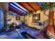 Outdoor oasis features unique garden tub, rock waterfall feature and open-beamed pergola at 1 Quail Run Rd, Henderson, NV 89014