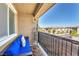 Relaxing balcony with a comfortable seating area and scenic neighborhood view at 12126 Azure Gate Rd # 1, Las Vegas, NV 89183