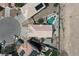 Aerial view of home with a private pool and well-maintained backyard at 1252 N Sloan Ln, Las Vegas, NV 89110